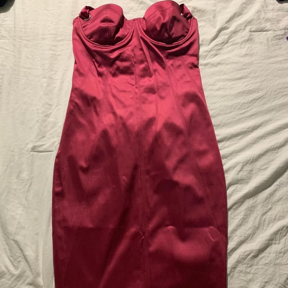 Bustier corset satin mini dress Marciano